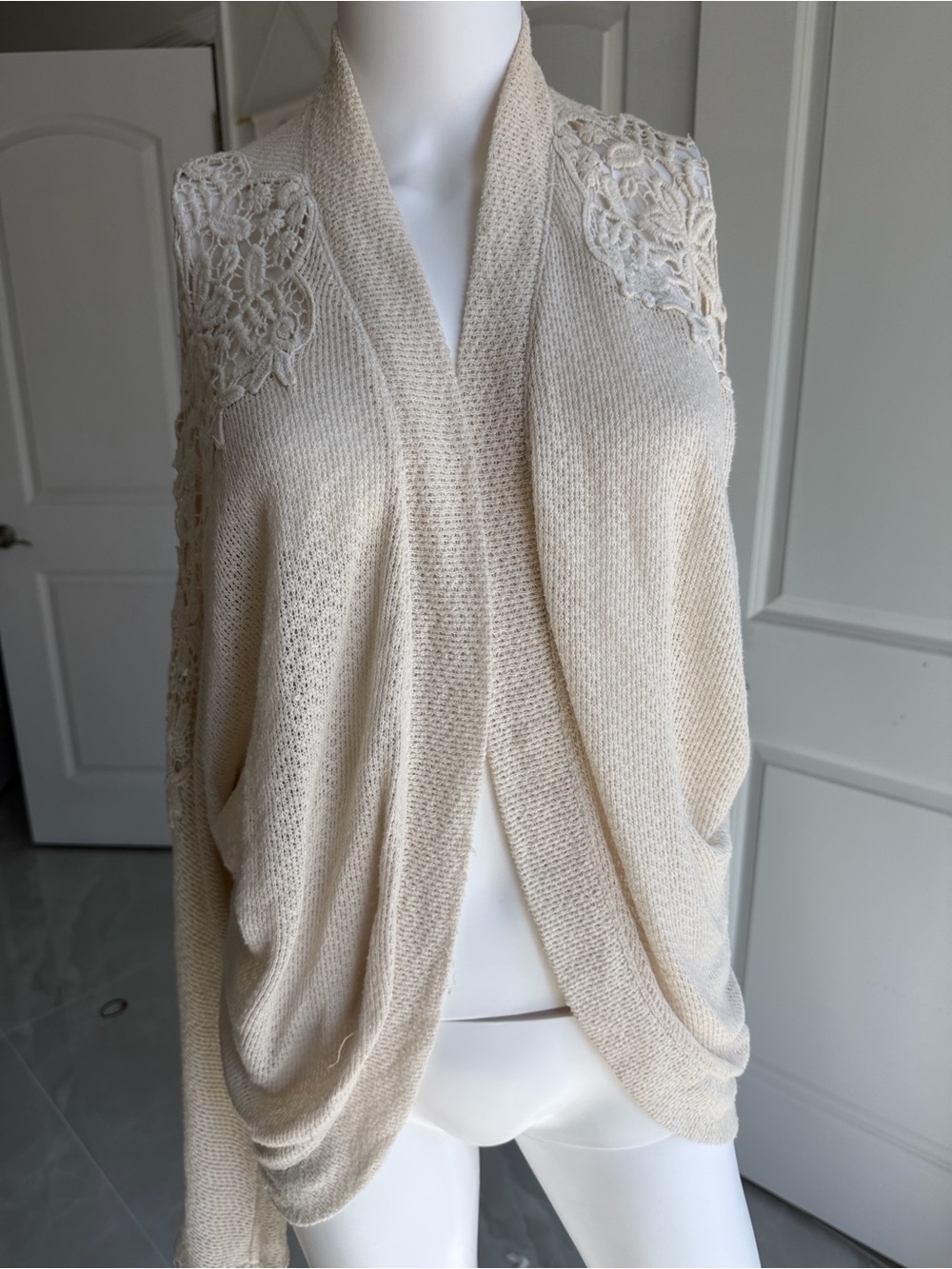 Abercrombie & Fitch cardigan with crochet detail